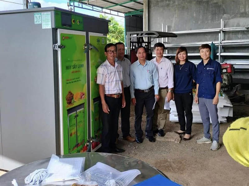 Hình ảnh lắp đặt máy sấy lạnh đối lưu gió 3D 40 khay đến Đắk Lắk