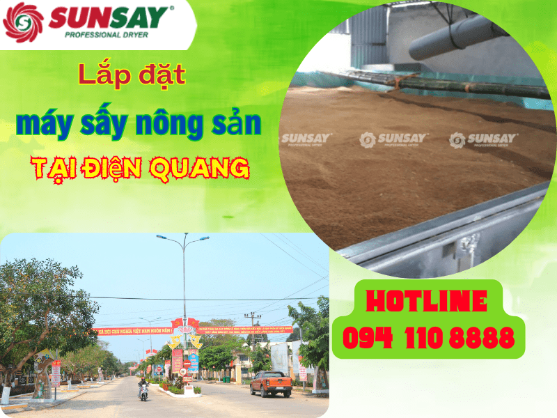 Lắp đặt máy sấy nông sản tại Điện Qaang