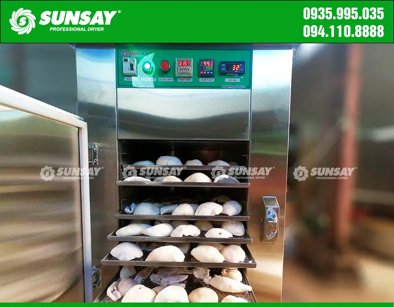 Máy sấy dừa non