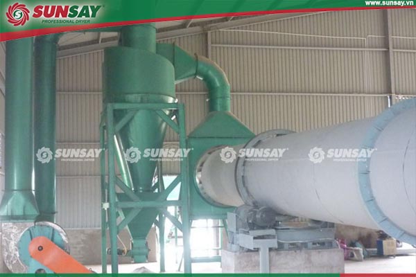 Máy sấy phân gà thùng quay hiệu năng vượt trội