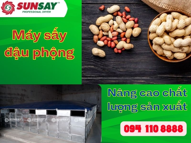 Máy sấy đậu phộng