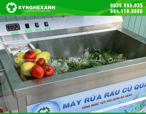 Máy rửa rau củ quả công nghệ sục khí Ozone