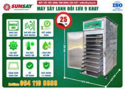 Các tính năng đặc biệt của máy sấy lạnh đối lưu 9 khay