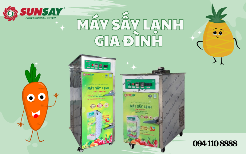 máy sấy lạnh gia đình cho nhu cầu bảo quản thực phẩm lâu dài