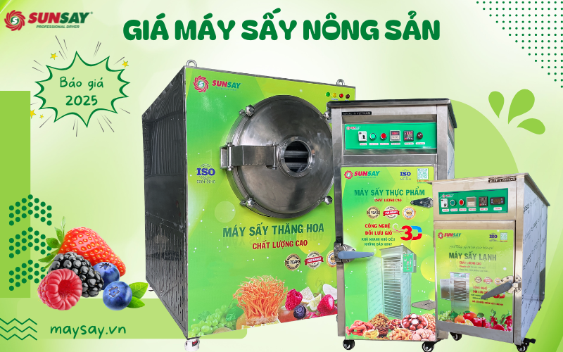 Cập nhật giá máy sấy nông sản giúp giảm tổn thất sau thu hoạch hiệu quả