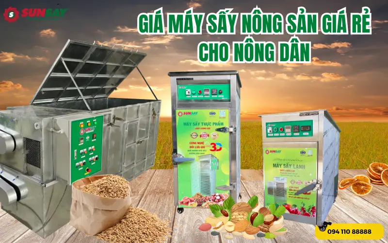 Giá máy sấy nông sản giá rẻ cho nông dân