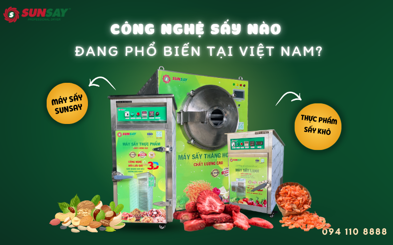 Công nghệ sấy nào đang phổ biến tại Việt Nam trong chế biến trái cây và dược liệu?