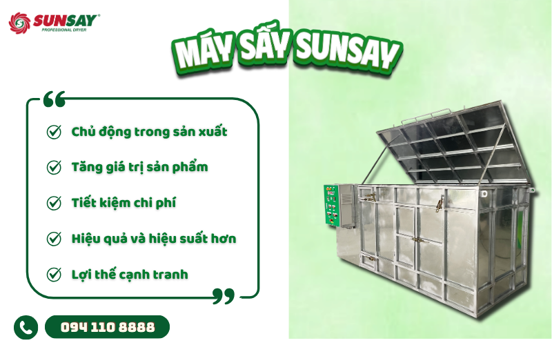 Giá trị kinh tế khi đầu tư máy sấy đậu nành SUNSAY