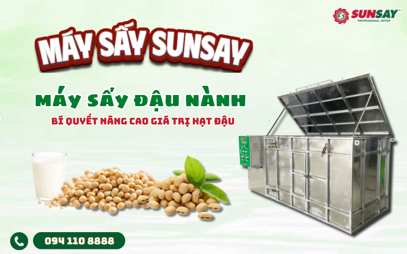 Máy sấy đậu nành