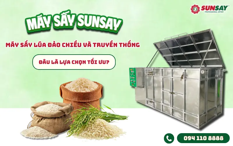 Máy sấy lúa đảo chiều