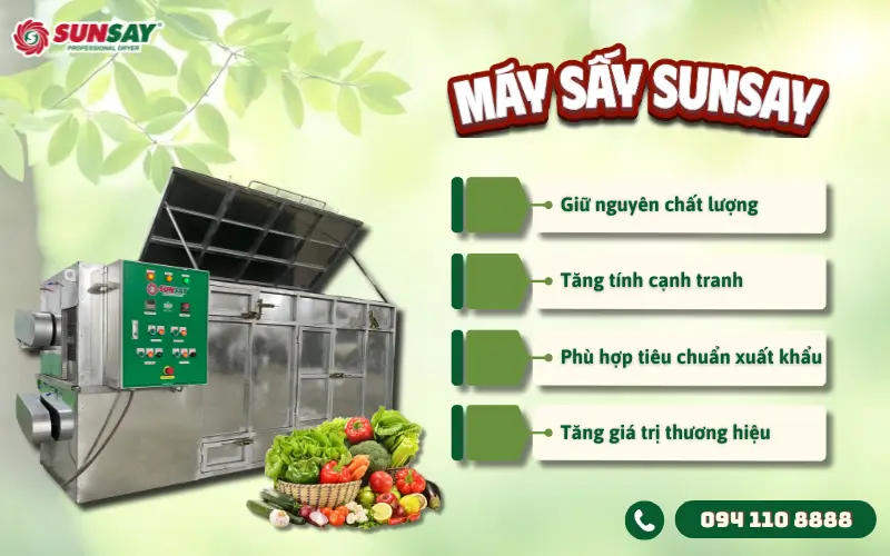 Những giá trị vô hình mà máy sấy mang lại giúp nâng cao giá bán sản phẩm