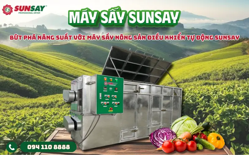 Máy sấy nông sản điều khiển tự động