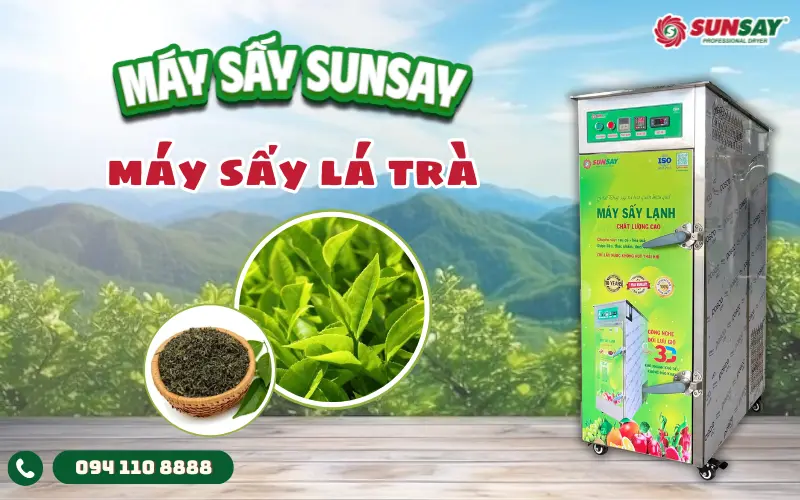 Máy sấy lá trà