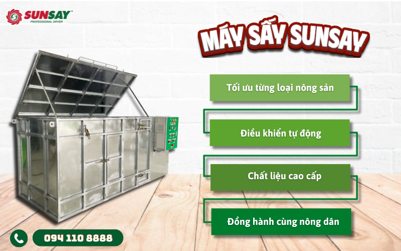 Vì sao máy sấy giúp giảm thất thoát sau thu hoạch