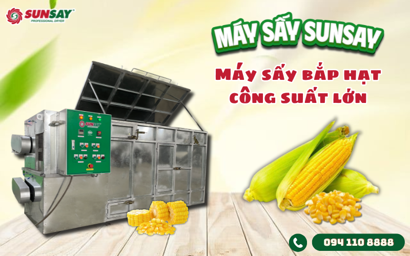 Máy sấy bắp hạt công suất lớn
