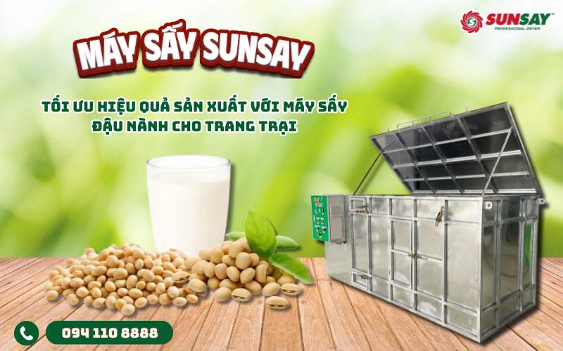 Máy sấy đậu nành dành cho trang trại
