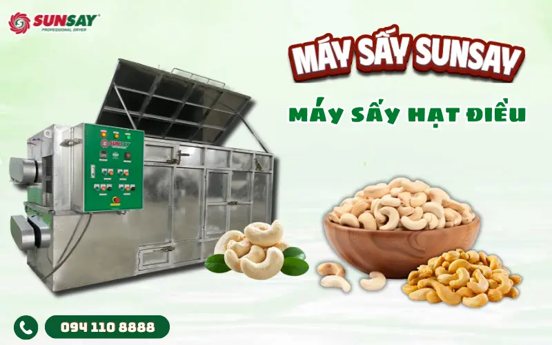 Máy sấy hạt điều