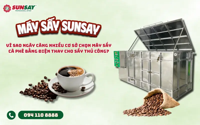 Máy sấy cà phê bằng điện