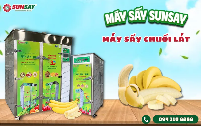 Máy sấy chuối lát