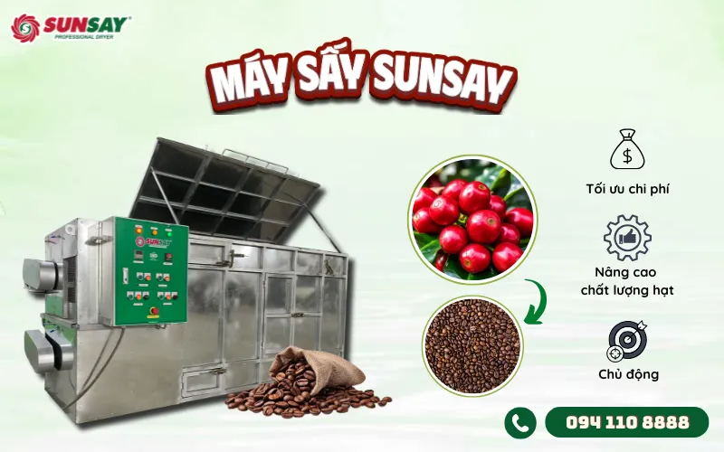 Máy sấy cà phê cho nông hộ Tây Nguyên