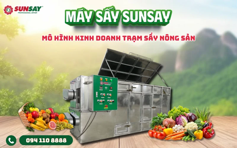 Mô hình kinh doanh trạm sấy nông sản
