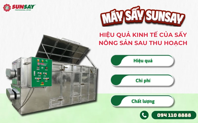 Hiệu quả kinh tế của sấy nông sản sau thu hoạch