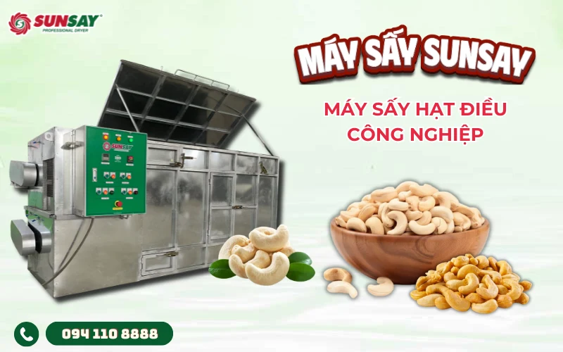 Máy sấy hạt điều công nghiệp