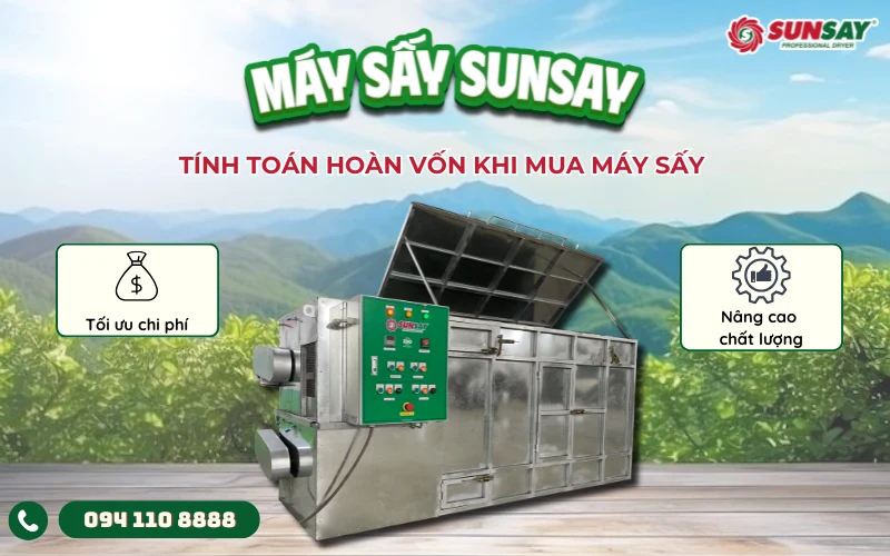 Tính toán hoàn vốn khi mua máy sấy