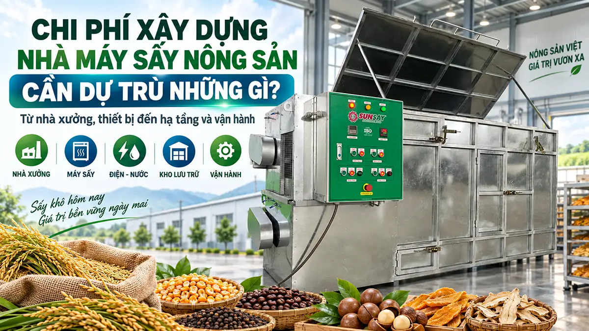 Chi phí xây dựng nhà máy sấy nông sản