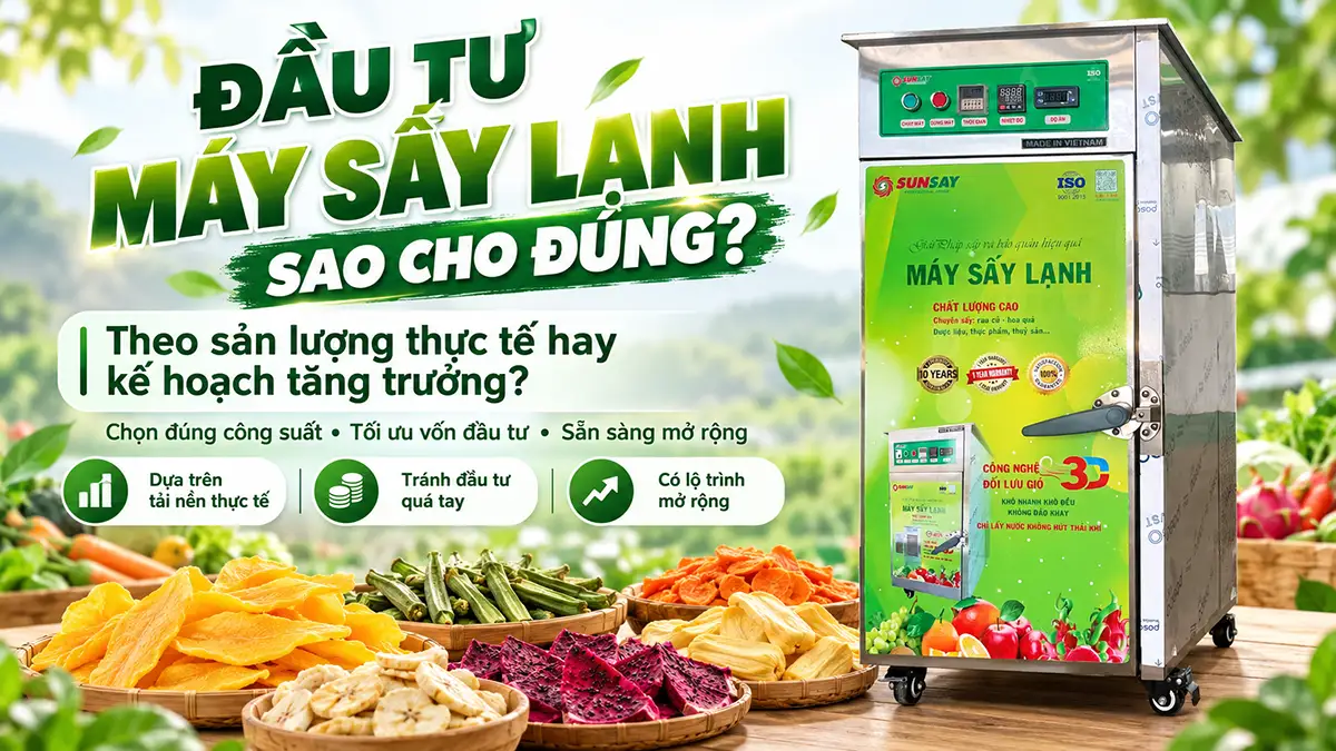 Đầu tư máy sấy lạnh theo sản lượng thực tế hay kế hoạch tăng trưởng?